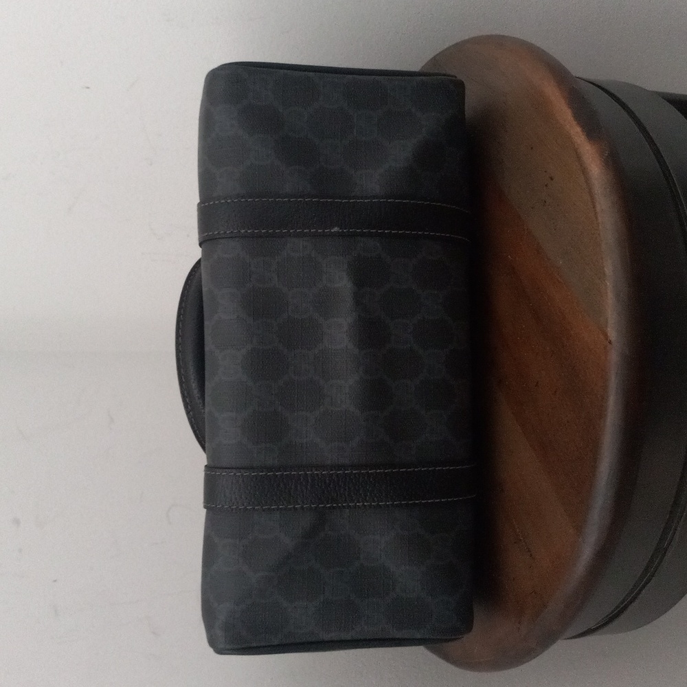 Authentic Vintage Gucci GG Monogram Supreme Sherry Web Ophidia Boston Doctor Bag - Picture 6 of 9